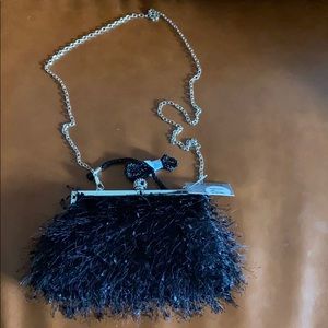 Jessica McClintock Camille Jeweled eyelash purse